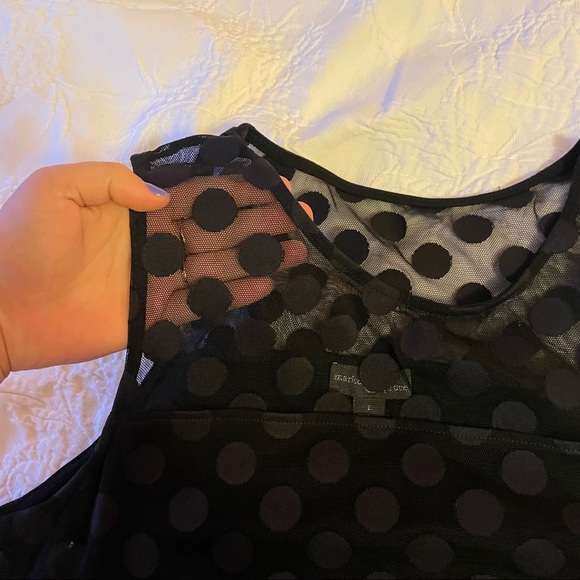 Market & Spruce polka dot top - Picture 2 of 4